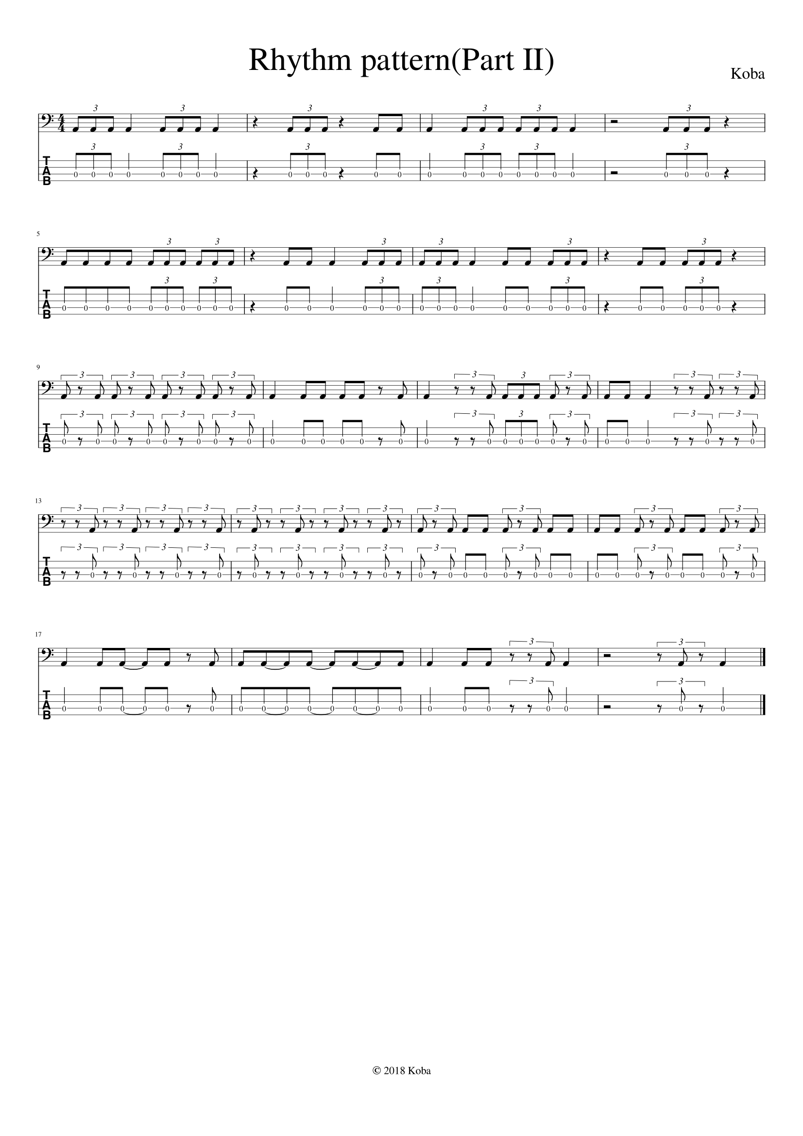 リズムの苦手意識を無くす リズムトレーニング法について Koba Bass Com